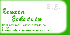 renata eckstein business card